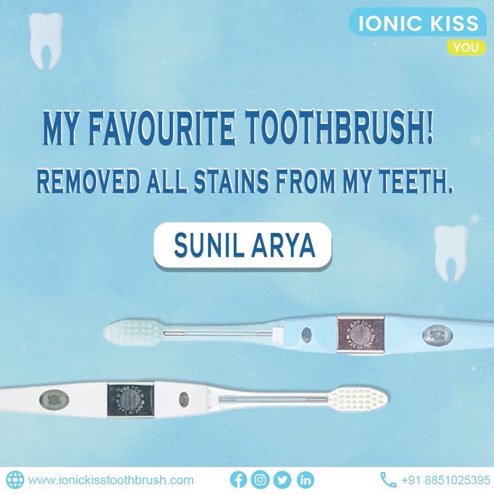 The reviews are in! The Ionic Kiss Toothbrush is a winner ⭐⭐⭐⭐⭐ 
With long-lasting stain resistance by twice-daily brushing, you can lock in your smile 😁 Try it and leave us a review. Happy brushing from Ionic Kiss Toothbrush #BringingSmiles
.
.
Have a look👇👇👇
Amazon- http://surl.li/brwfw
Flipkart- http://surl.li/brwgx
Meesho- https://meesho.com/new-toothbrushes/p/xz4q9

Website - https://ionickisstoothbrush.com/
.
.

#ionickiss #oralhealth #teethwhitener #toothbrush #oralhealth #healthfirst #ionic #ionichealth #ionictoothbrush #technology #smile #plaque #sensitivity #teeth #teethwhitening #oralcare #teethwhitener #dentalhealth #gumhealth #tartar #dentist #dental #goodvibes #freshteeth #healthfirst
