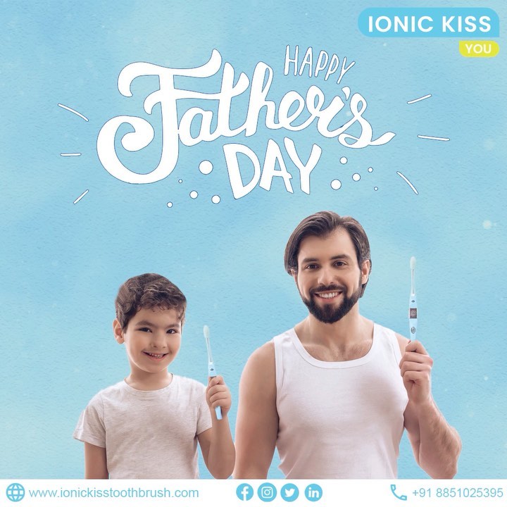 “Happy #FathersDay to each & every dad out there, you're no less than a superhero." 
 
Visit: https://ionickisstoothbrush.com/
Get in touch: +91 8851025395