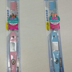 Ionic Kiss Toothbrush | Couple Pack | Japanese Patented Product | PACK OF 1 Normal Heads (Blue and Pink) | Plaque Removal Toothbrush